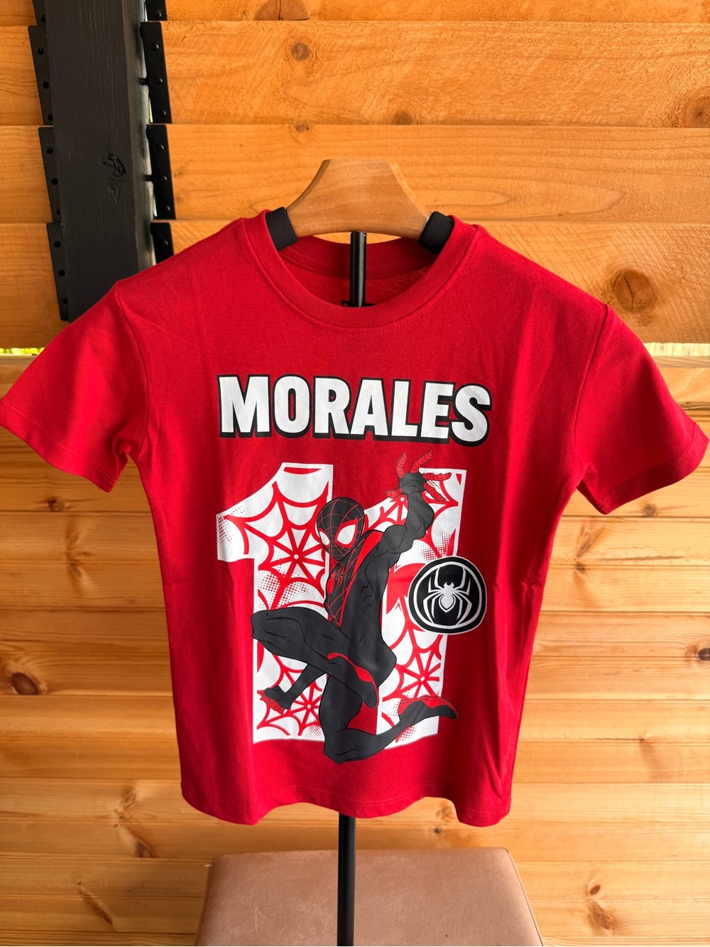Marvel kids Red 'Morales' Spider-Man Graphic Tee size S/5